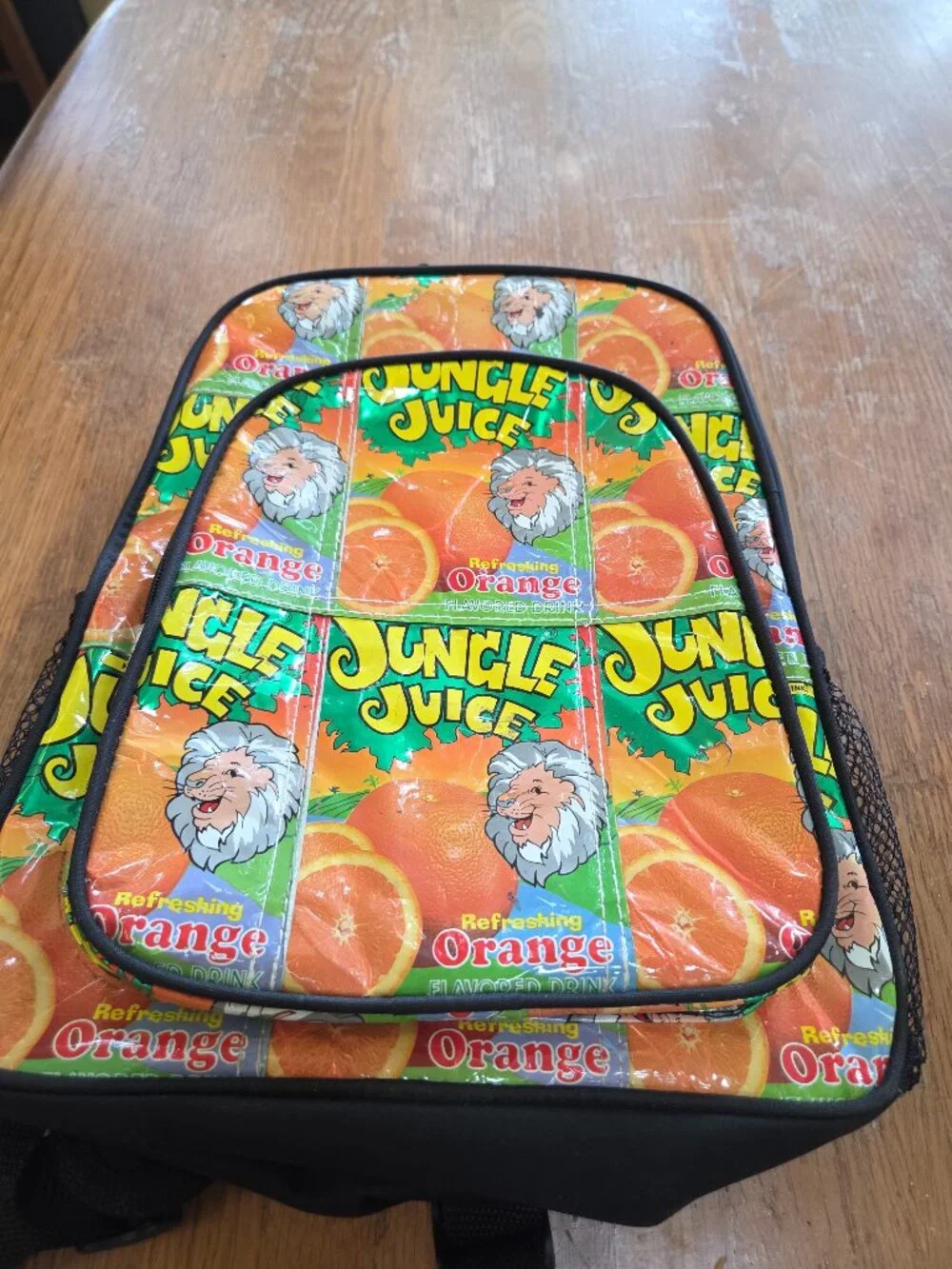 Kid's Backpack Jungle Juice Box Design, NWOT